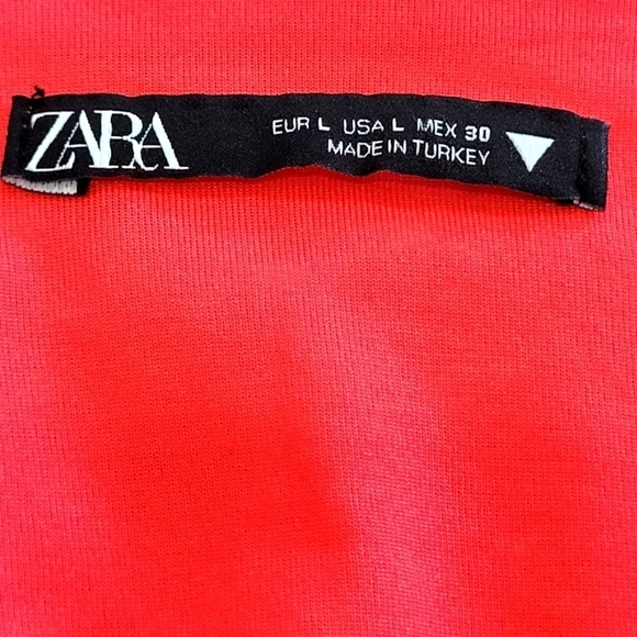 Zara Large Red White Stars Bodysuit with Side Zipper and Guset Buttons - Picture 7 of 8